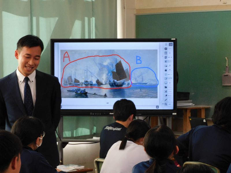 社会科 下釜先生の研究授業の画像
