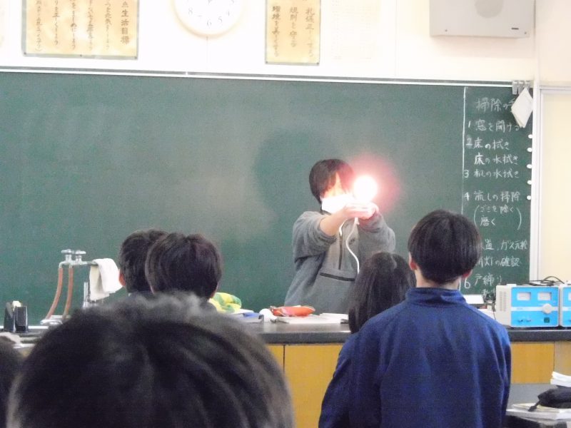 研究授業　理科　N先生の画像