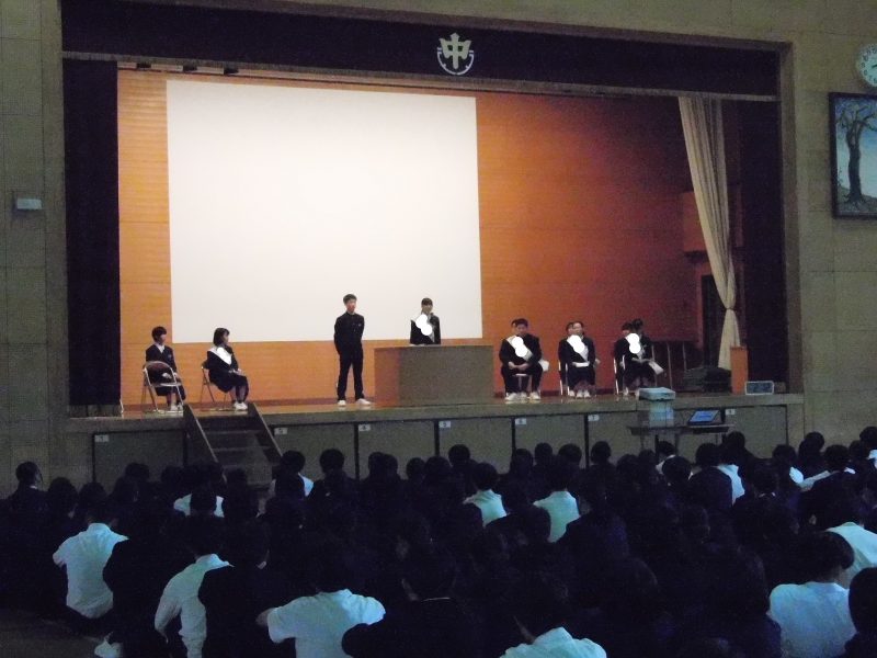 役員改選　立会演説会の画像