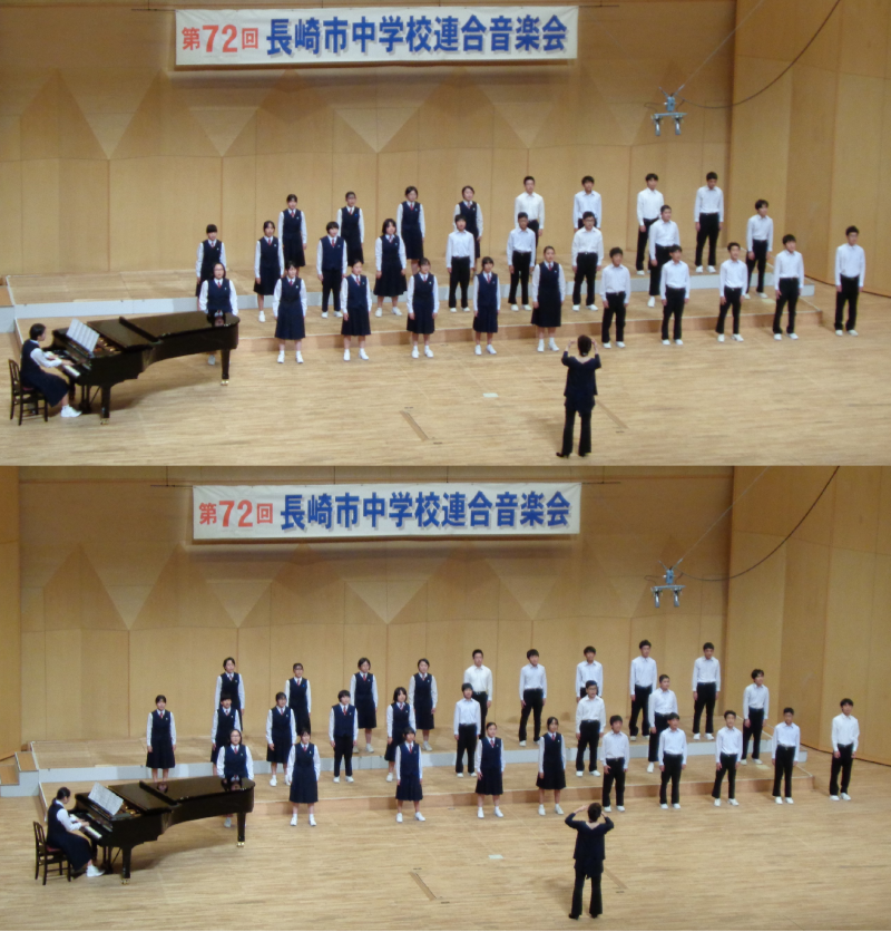 第72回長崎市中学校連合音楽会の画像