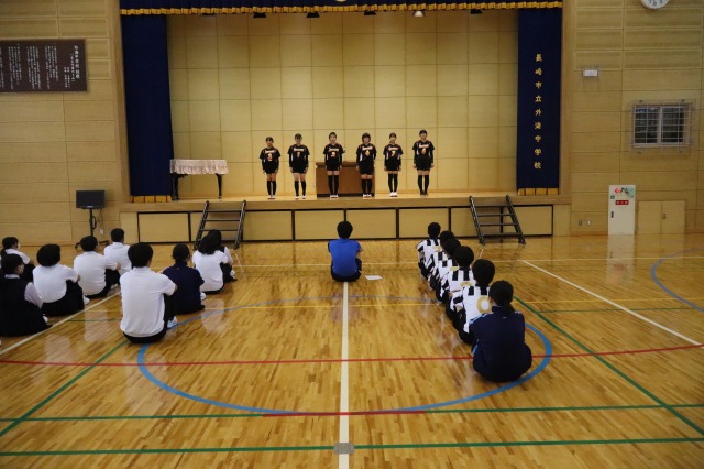 長崎市中総体選手激励式の画像