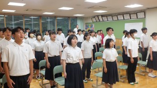 1学期終業式の画像