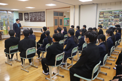 3学期　始業式の画像