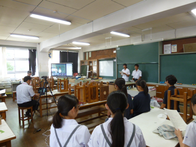 広島市立観音中学校との交流の画像